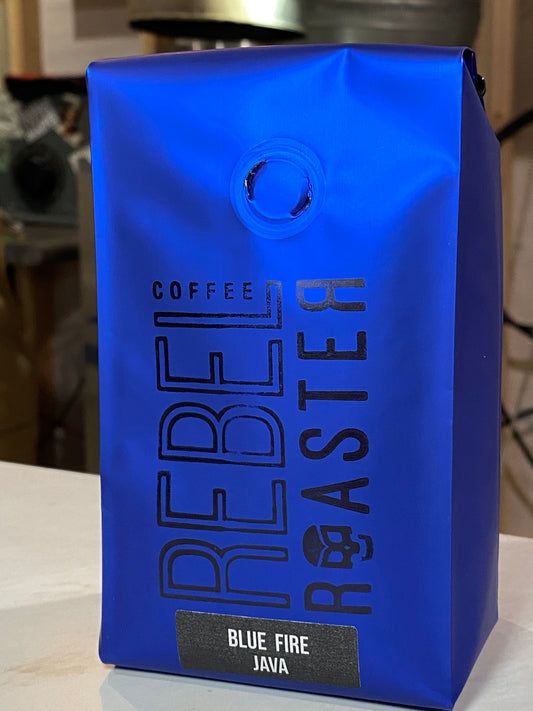 Rebel Roaster Coffee East Java Blue Fire G1 Triple Pick Air Roasted Whole Bean Coffee